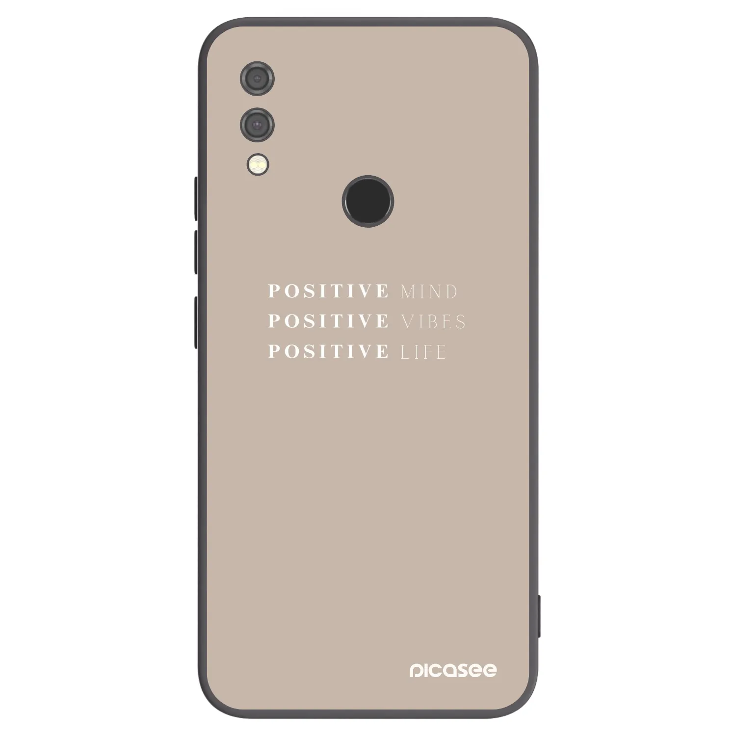 Picasee Xiaomi Redmi Note 7 Hülle - Schwarzes Silikon - Positive Vibes