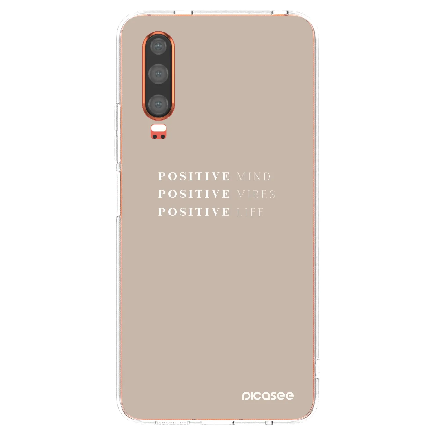 Picasee Huawei P30 Hülle - Transparentes Silikon - Positive Vibes