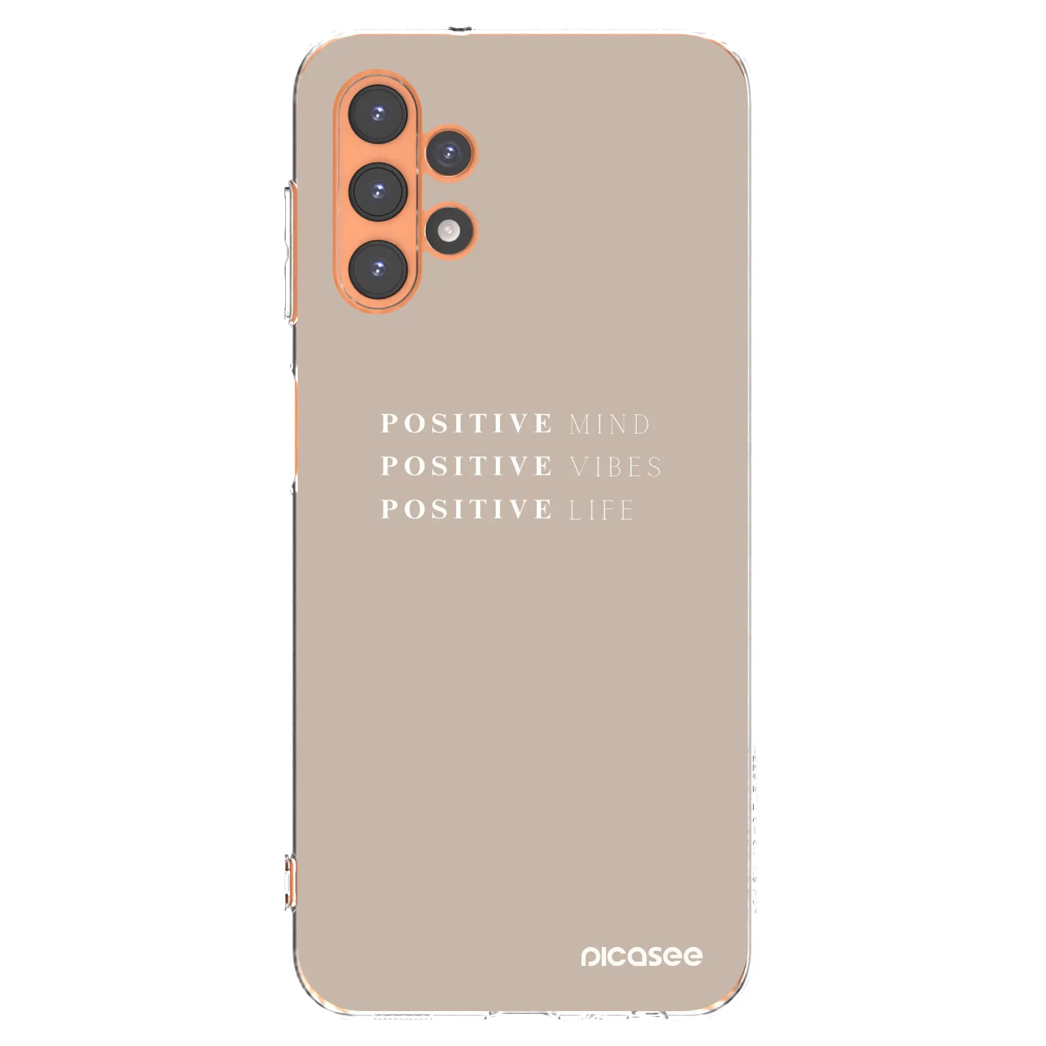 Picasee Samsung Galaxy A13 5G Hülle - Transparentes Silikon - Positive Vibes