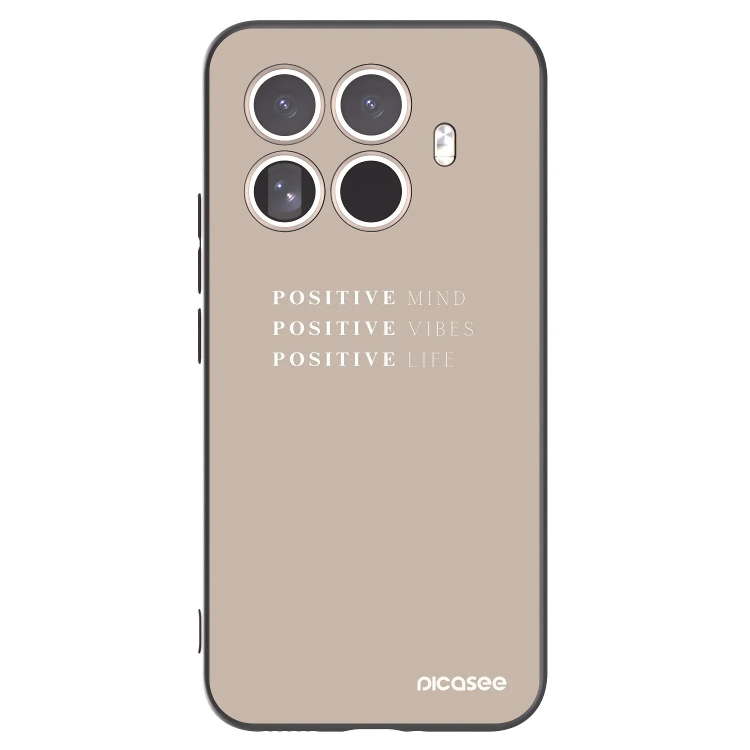 Picasee Xiaomi 15T Pro Hülle - Schwarzes Silikon - Positive Vibes