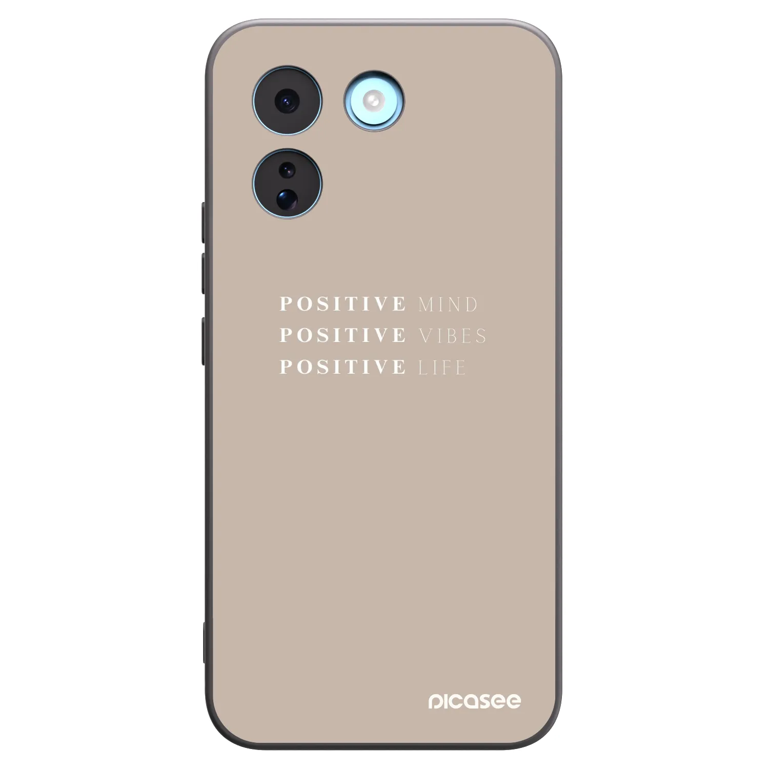 Picasee Xiaomi Redmi Note 17 Pro MAX 5G Hülle - Schwarzes Silikon - Positive Vibes