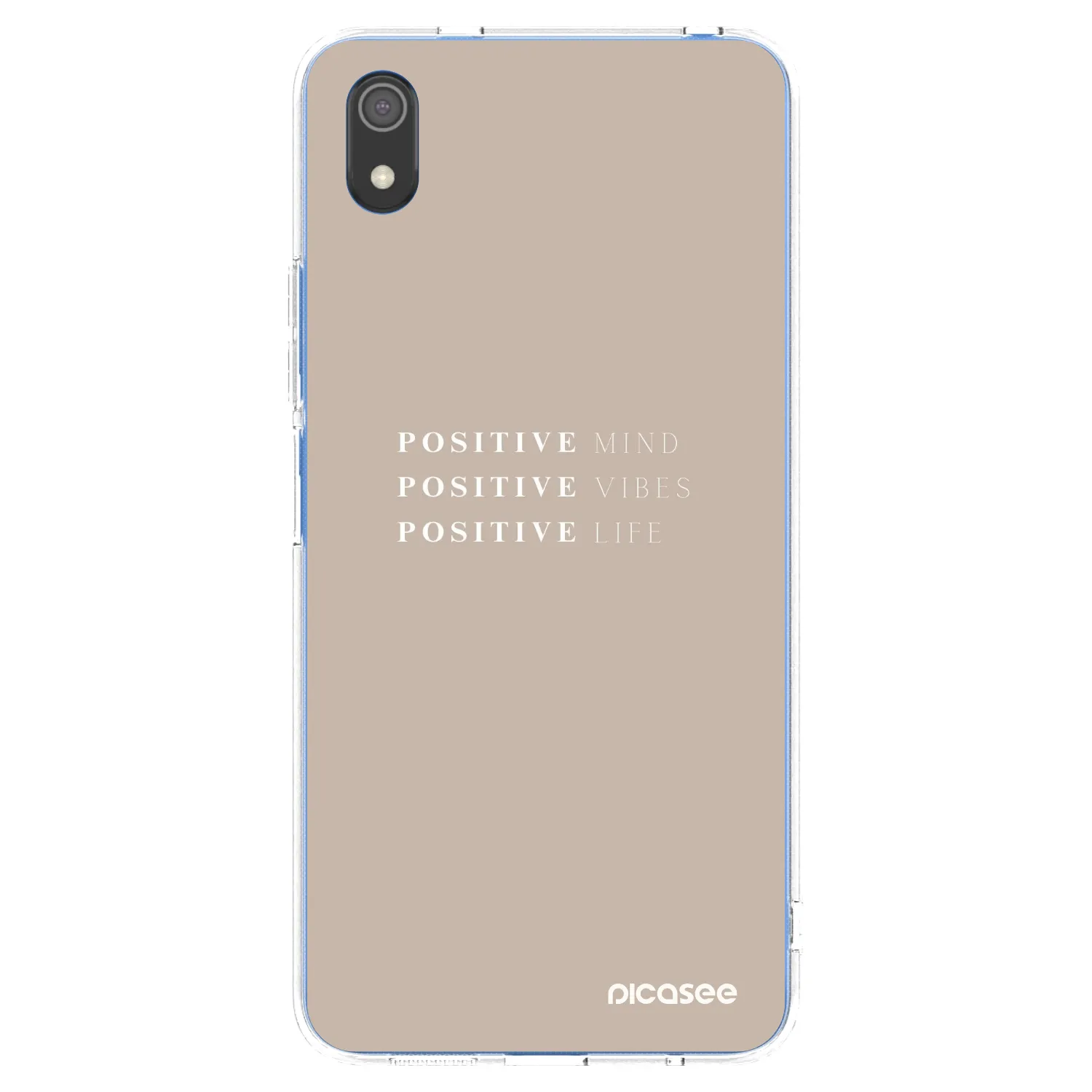 Picasee Xiaomi Redmi 7A Hülle - Transparentes Silikon - Positive Vibes
