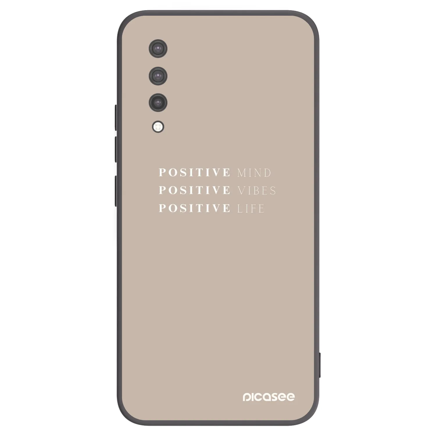 Picasee Xiaomi Mi 9 Lite Hülle - Schwarzes Silikon - Positive Vibes