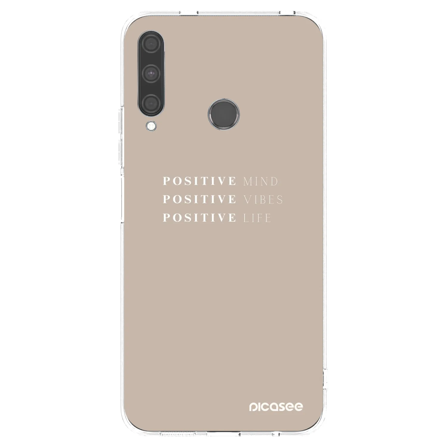 Picasee Huawei P40 Lite E Hülle - Transparentes Silikon - Positive Vibes