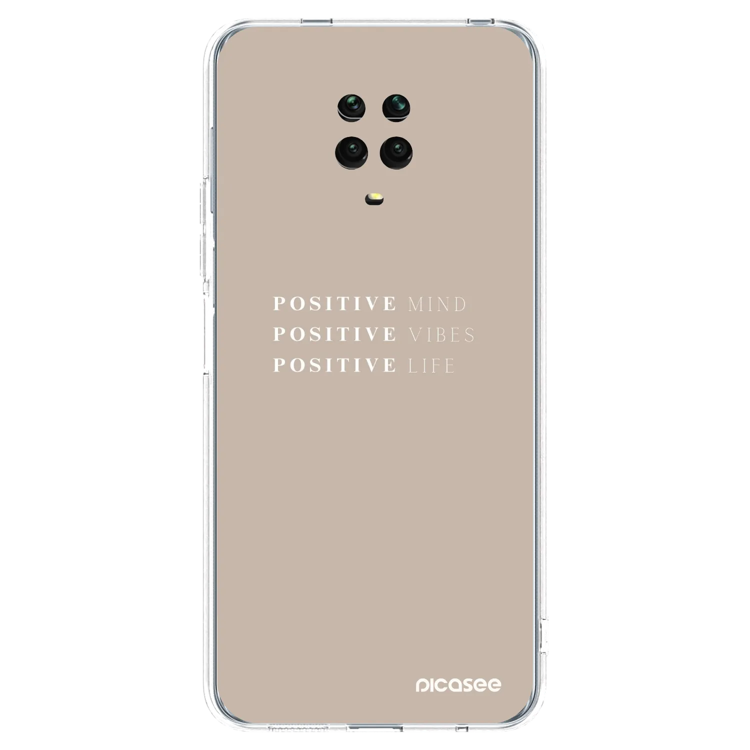 Picasee Xiaomi Redmi Note 9 Pro Hülle - Transparentes Silikon - Positive Vibes