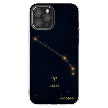 Picasee Apple iPhone 12 Pro Max Hülle - Transparentes Silikon - ARIES