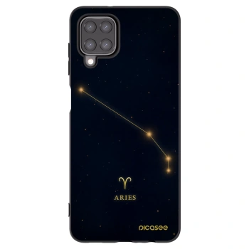Picasee Samsung Galaxy A12 A125F Hülle - Schwarzes Silikon - ARIES