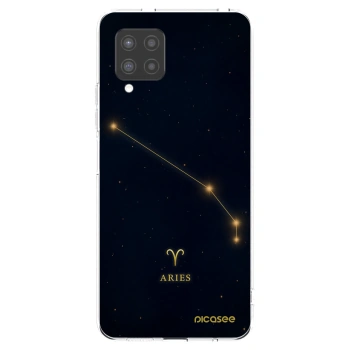 Picasee Samsung Galaxy A42 A426B Hülle - Transparentes Silikon - ARIES