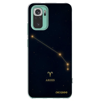Picasee Xiaomi Redmi Note 10 Pro Hülle - Transparentes Silikon - ARIES