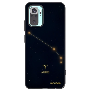 Picasee Xiaomi Redmi Note 10 Pro Hülle - Schwarzes Silikon - ARIES