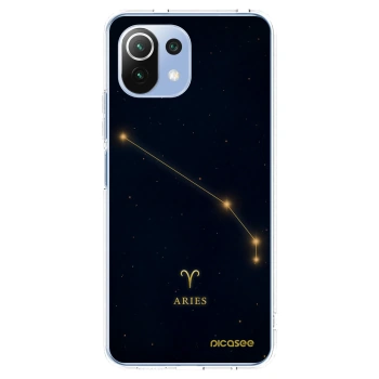 Picasee Xiaomi Mi 11 Lite Hülle - Transparentes Silikon - ARIES