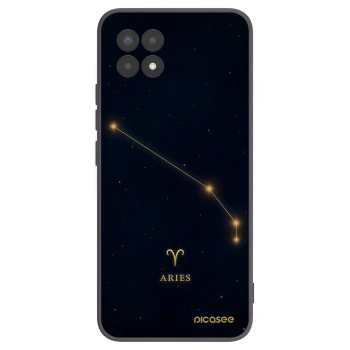 Picasee Realme 8i Hülle - Schwarzes Silikon - ARIES