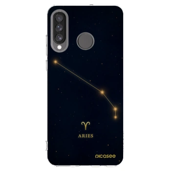 Picasee Huawei P30 Lite Hülle - Transparentes Silikon - ARIES
