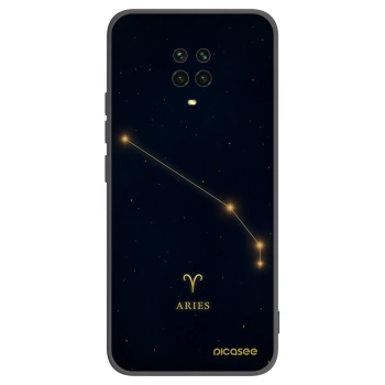 Picasee Xiaomi Redmi Note 9S Hülle - Schwarzes Silikon - ARIES