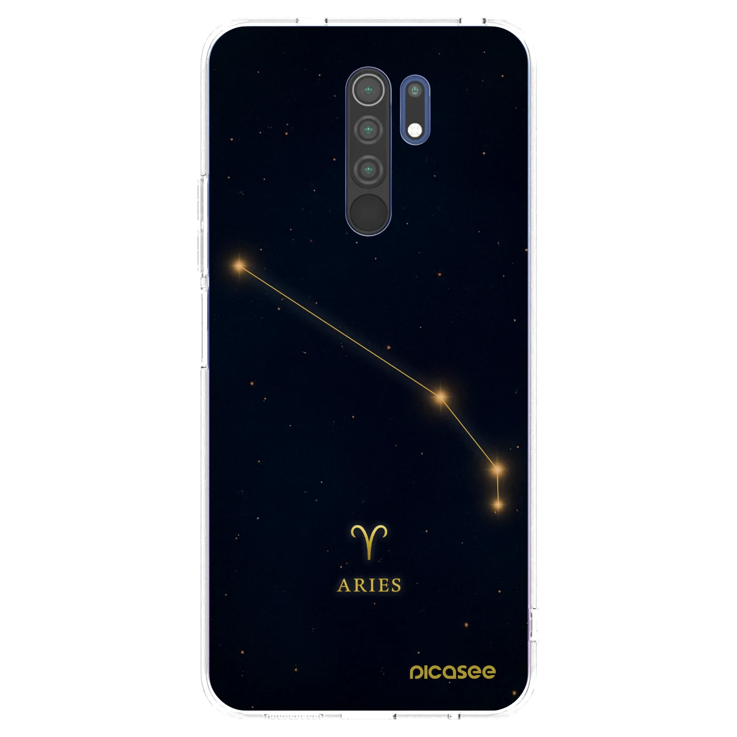 Picasee Xiaomi Redmi 9 Hülle - Transparentes Silikon - ARIES