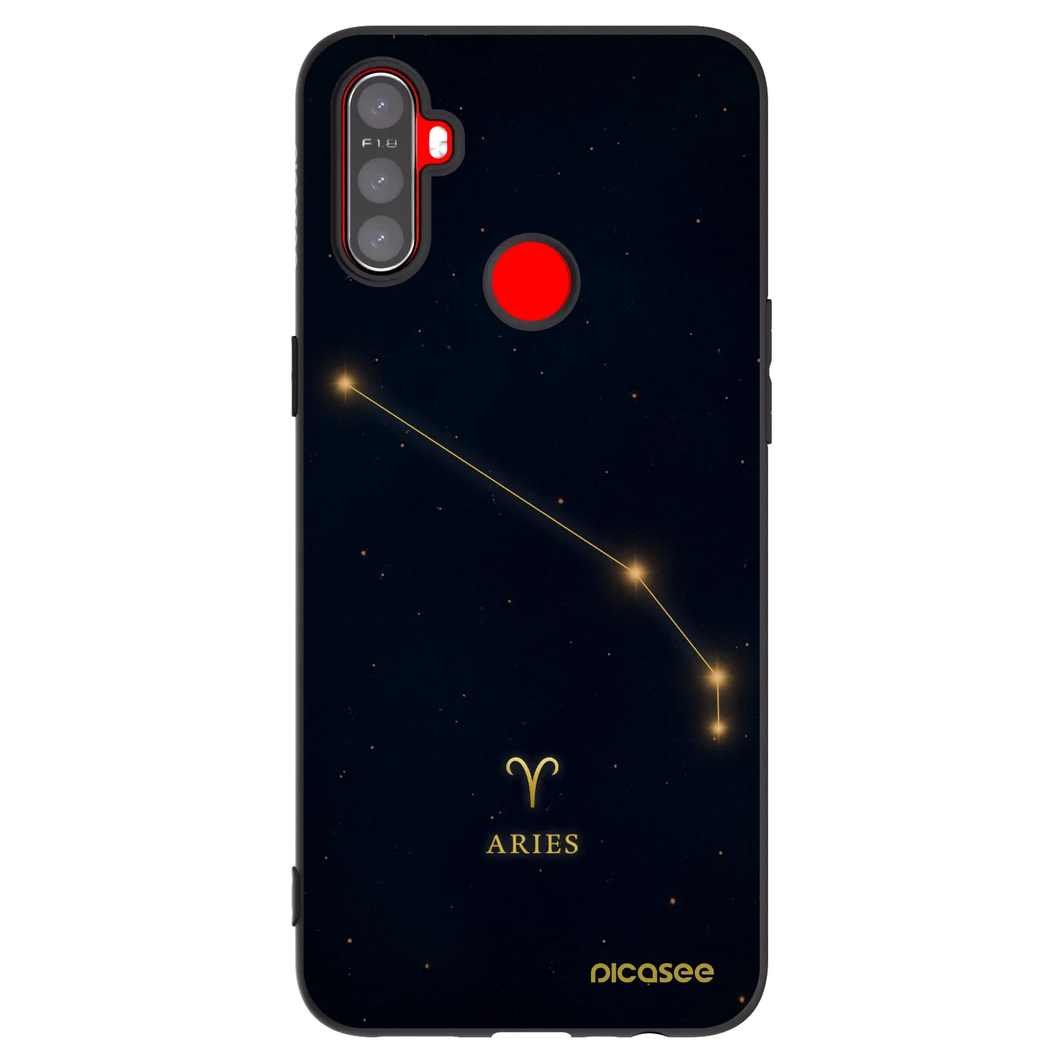 Picasee Realme 5 Hülle - Schwarzes Silikon - ARIES