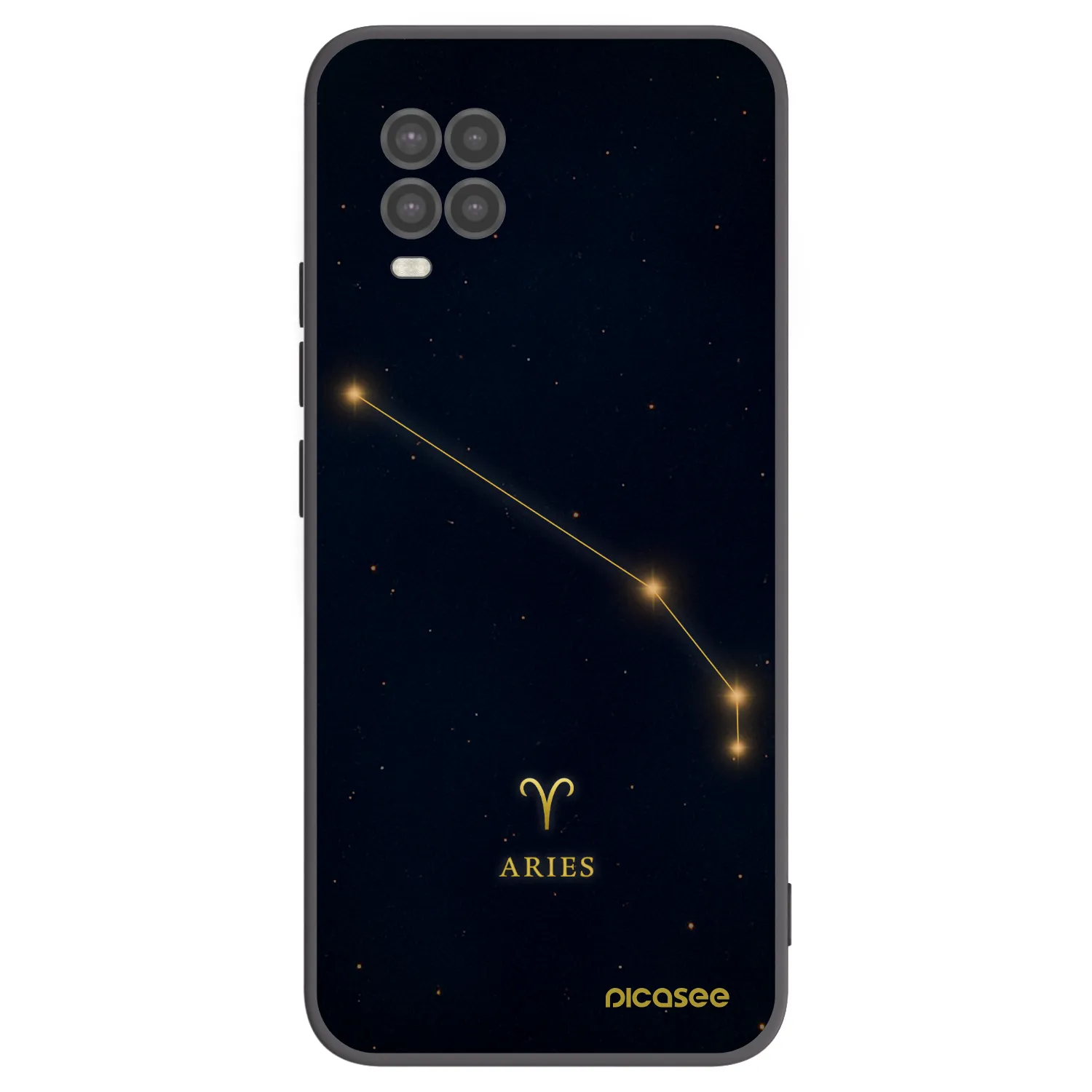 Picasee Xiaomi Mi 10 Lite Hülle - Schwarzes Silikon - ARIES