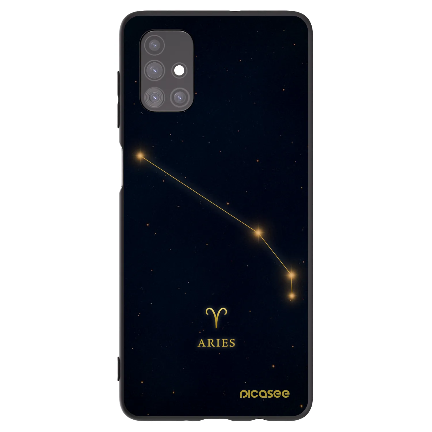 Picasee Samsung Galaxy M51 M515F Hülle - Schwarzes Silikon - ARIES