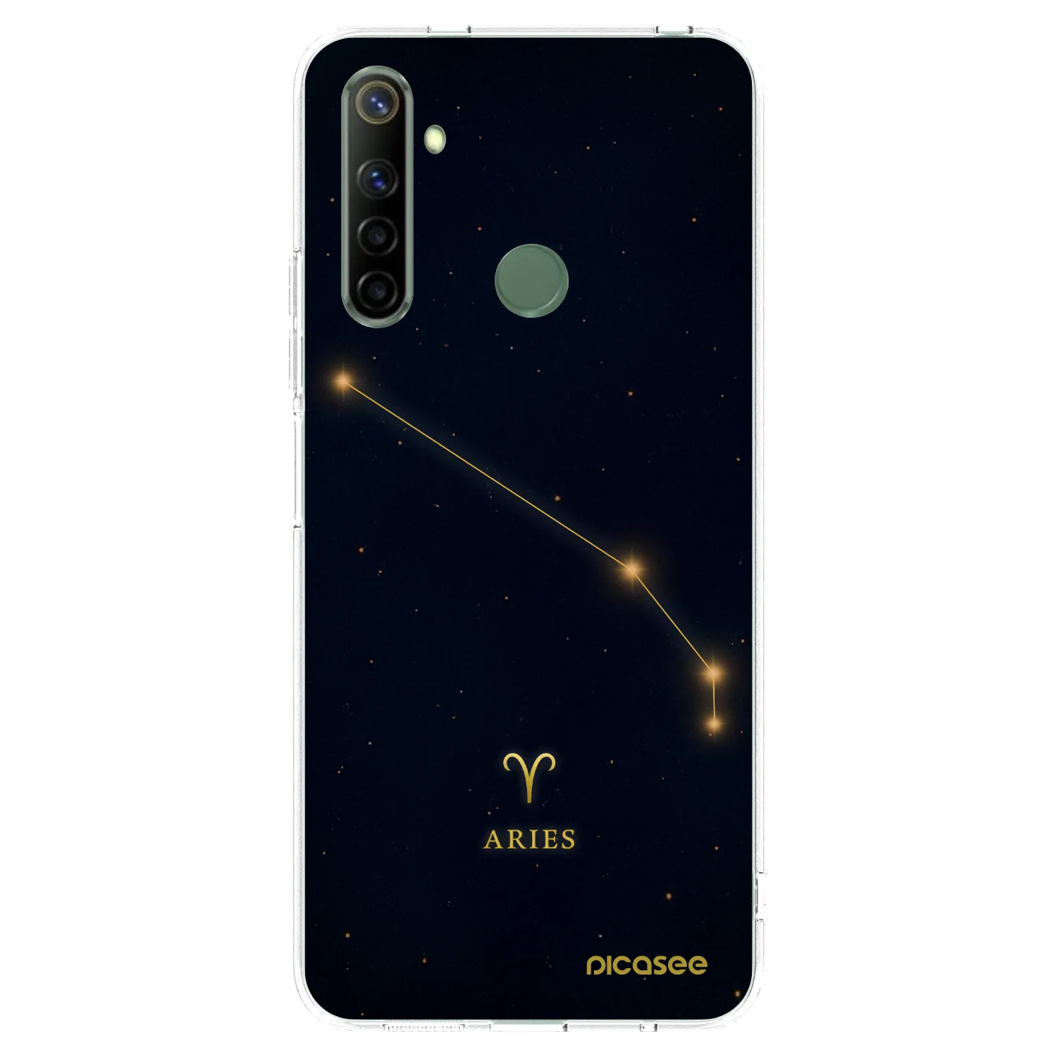 Picasee Realme 5 Hülle - Transparentes Silikon - ARIES