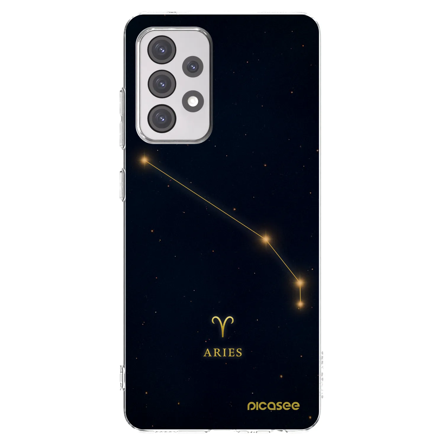 Picasee Samsung Galaxy A52 5G A525F Hülle - Transparentes Silikon - ARIES