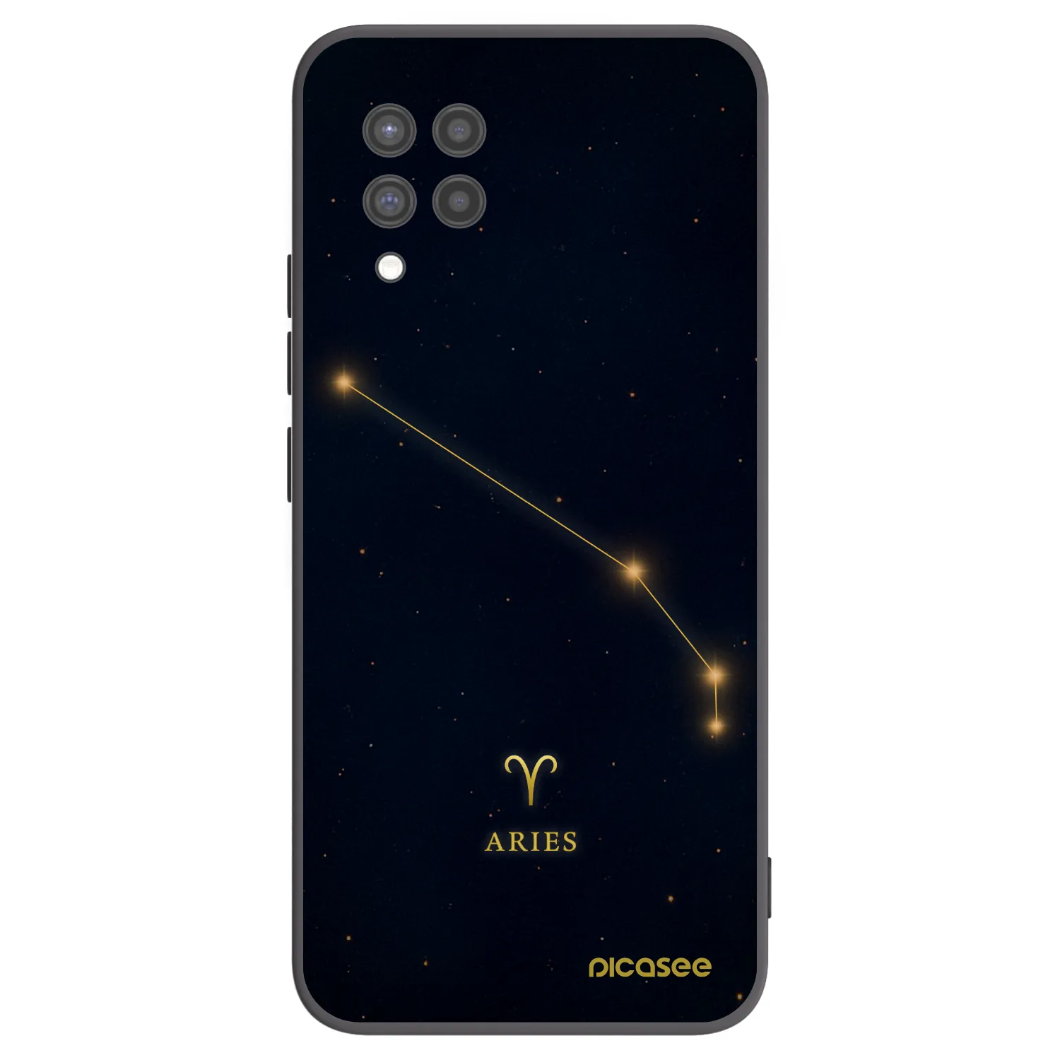 Picasee Samsung Galaxy A42 A426B Hülle - Schwarzes Silikon - ARIES