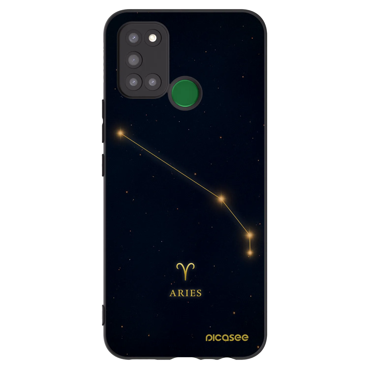 Picasee Realme 7i Hülle - Schwarzes Silikon - ARIES