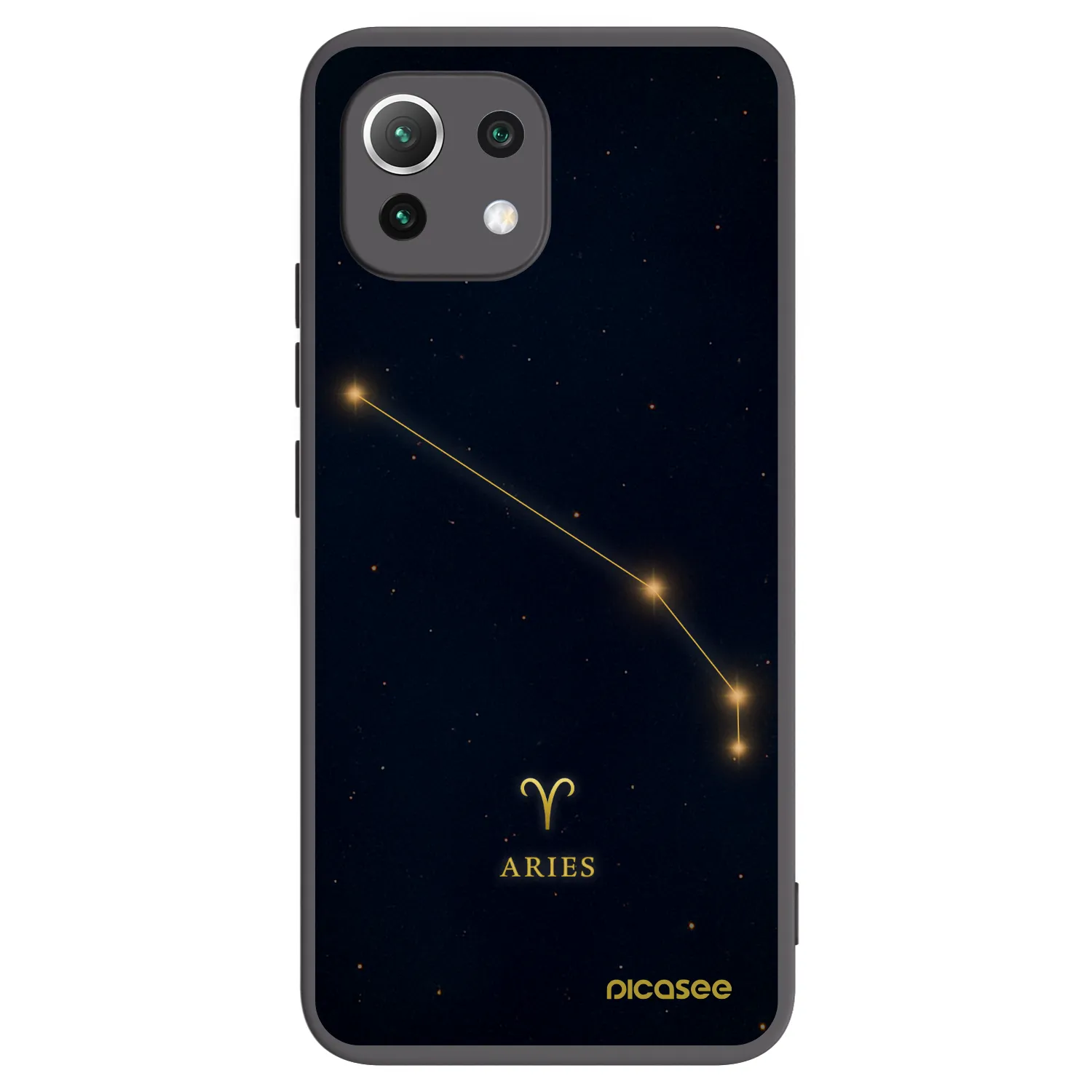 Picasee Xiaomi Mi 11 Lite Hülle - Schwarzes Silikon - ARIES