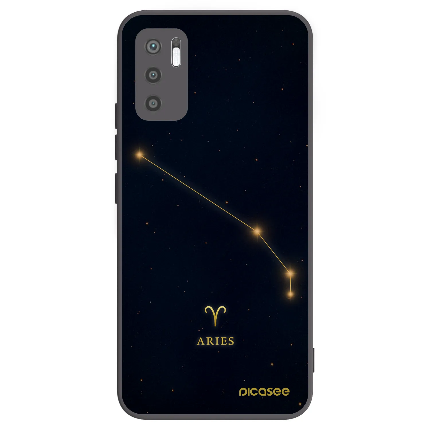 Picasee Xiaomi Redmi Note 10 5G Hülle - Schwarzes Silikon - ARIES