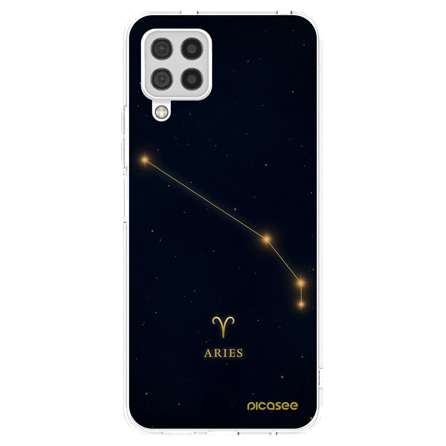 Picasee Samsung Galaxy A22 A225F 4G Hülle - Transparentes Silikon - ARIES