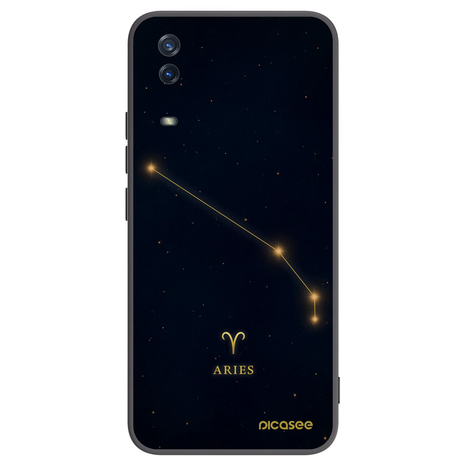 Picasee Vivo Y11s Hülle - Schwarzes Silikon - ARIES