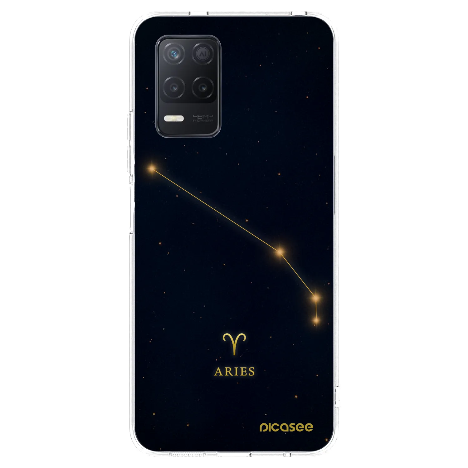 Picasee Realme 8 5G Hülle - Transparentes Silikon - ARIES