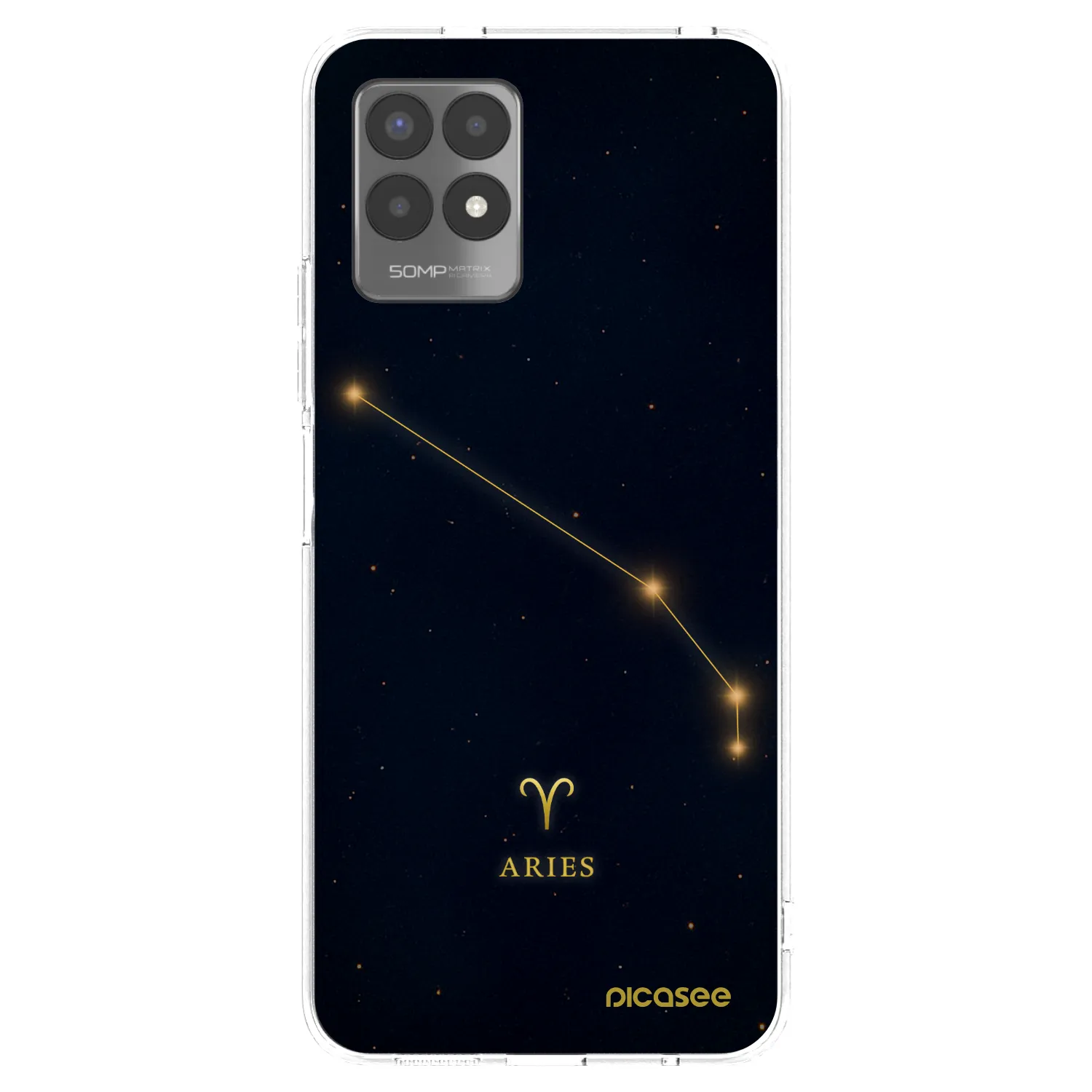 Picasee Realme 8i Hülle - Transparentes Silikon - ARIES