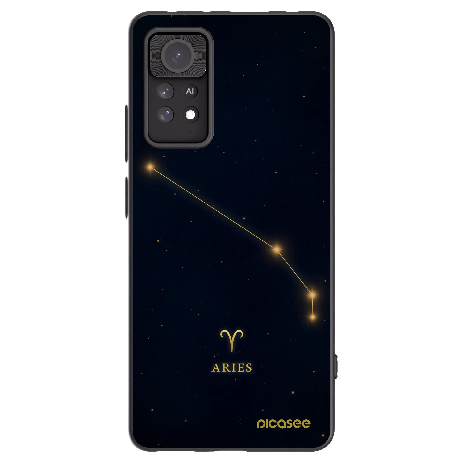 Picasee Xiaomi Redmi Note 11 Pro Hülle - Schwarzes Silikon - ARIES