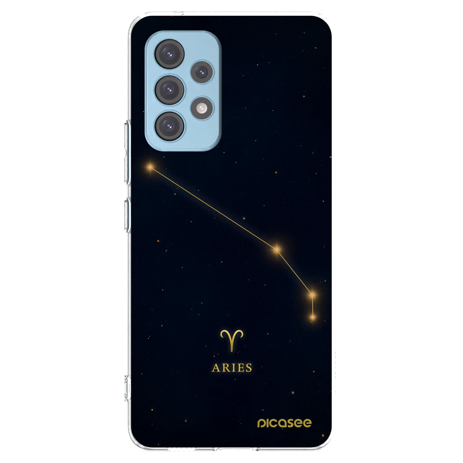 Picasee Samsung Galaxy A53 5G A536 Hülle - Transparentes Silikon - ARIES