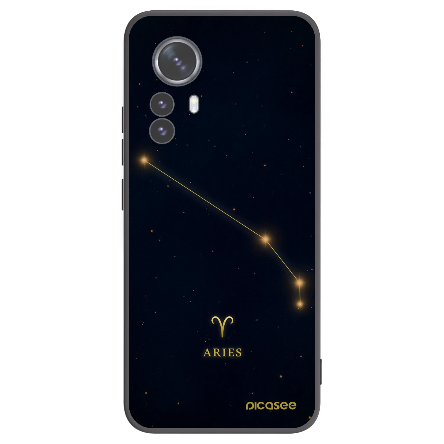 Picasee Xiaomi 12 Pro Hülle - Schwarzes Silikon - ARIES