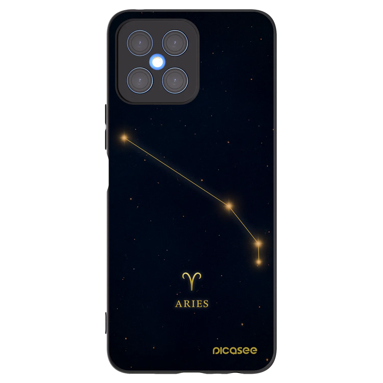 Picasee Honor X8 4G Hülle - Schwarzes Silikon - ARIES