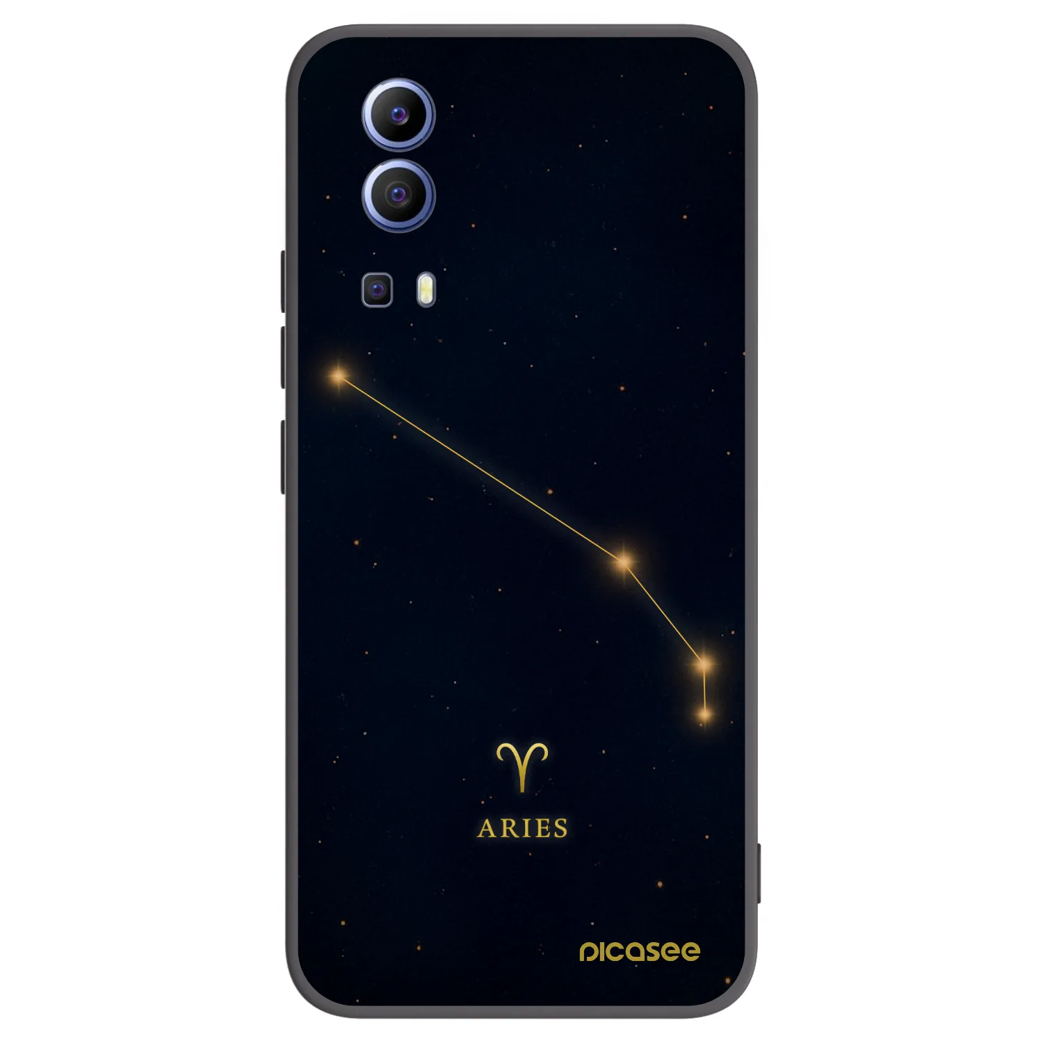 Picasee Vivo Y52 5G Hülle - Schwarzes Silikon - ARIES