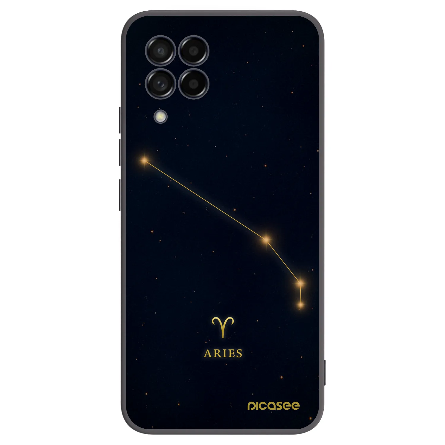 Picasee Samsung Galaxy M53 5G Hülle - Schwarzes Silikon - ARIES