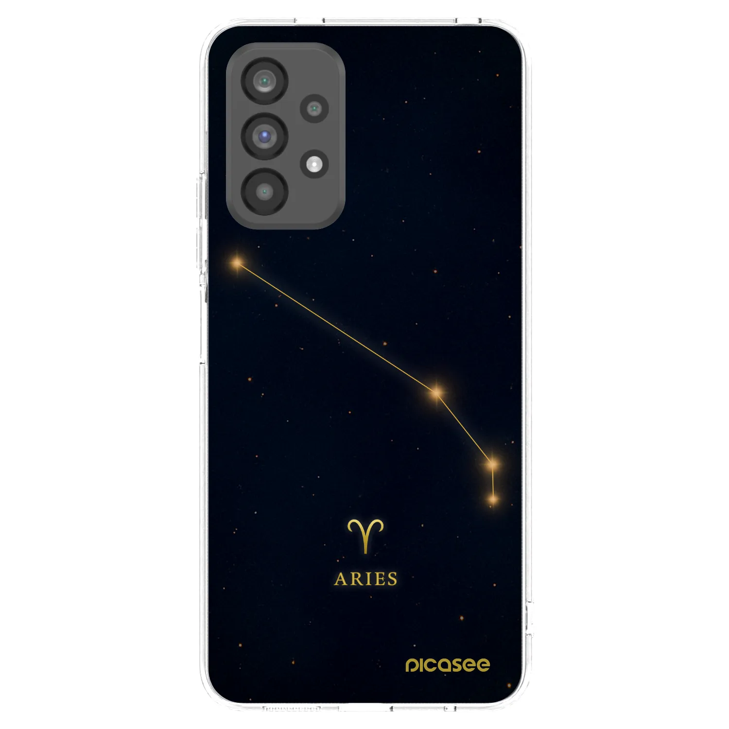 Picasee Samsung Galaxy A73 5G Hülle - Transparentes Silikon - ARIES