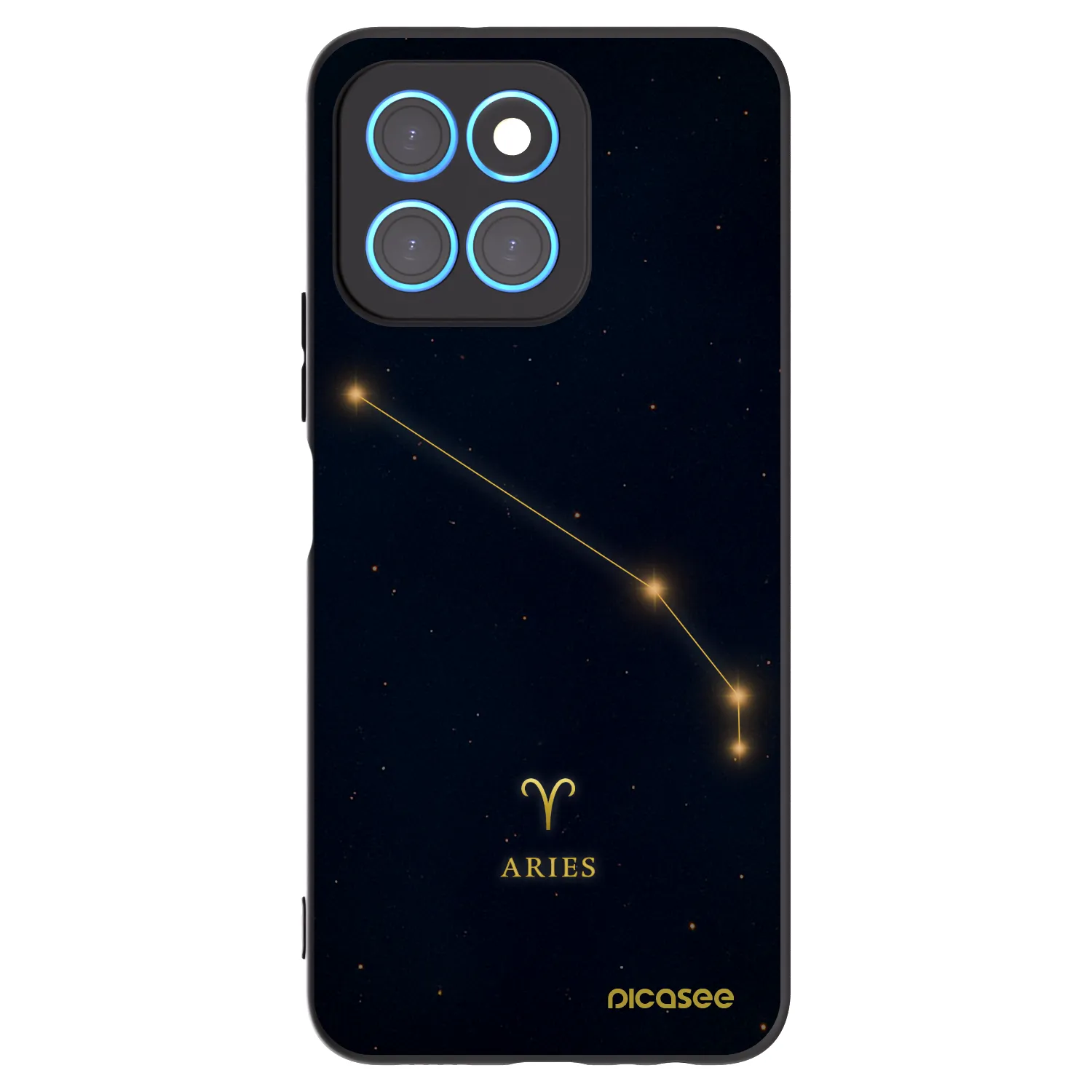 Picasee Honor X8 5G Hülle - Schwarzes Silikon - ARIES