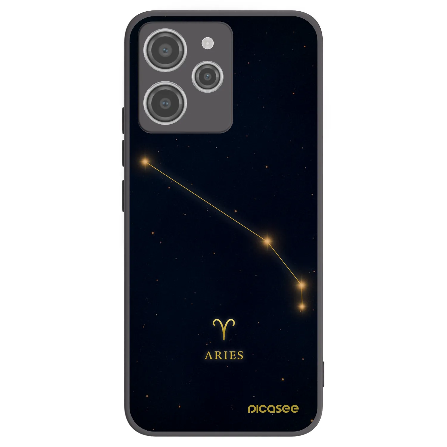 Picasee Xiaomi Redmi 12 4G Hülle - Schwarzes Silikon - ARIES