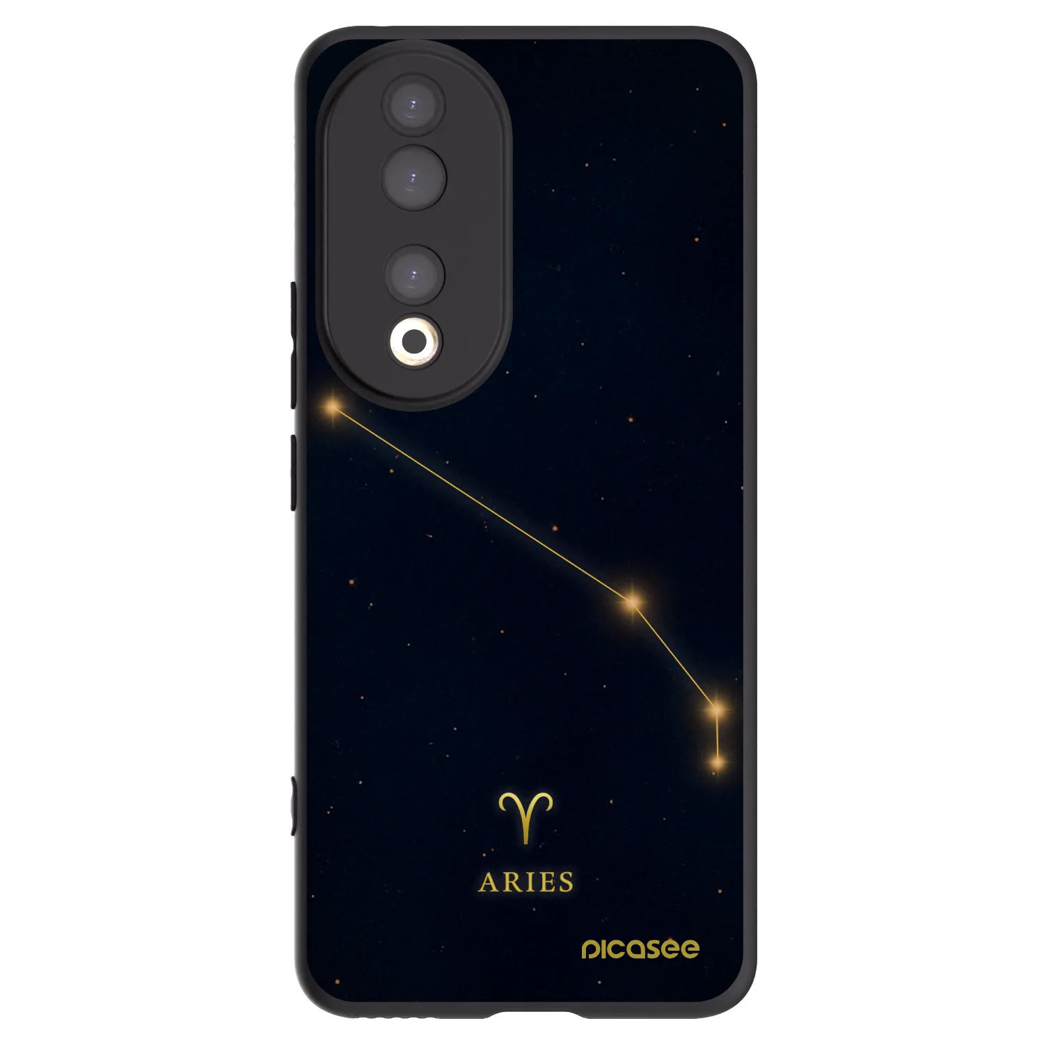 Picasee Honor 90 5G Hülle - Schwarzes Silikon - ARIES