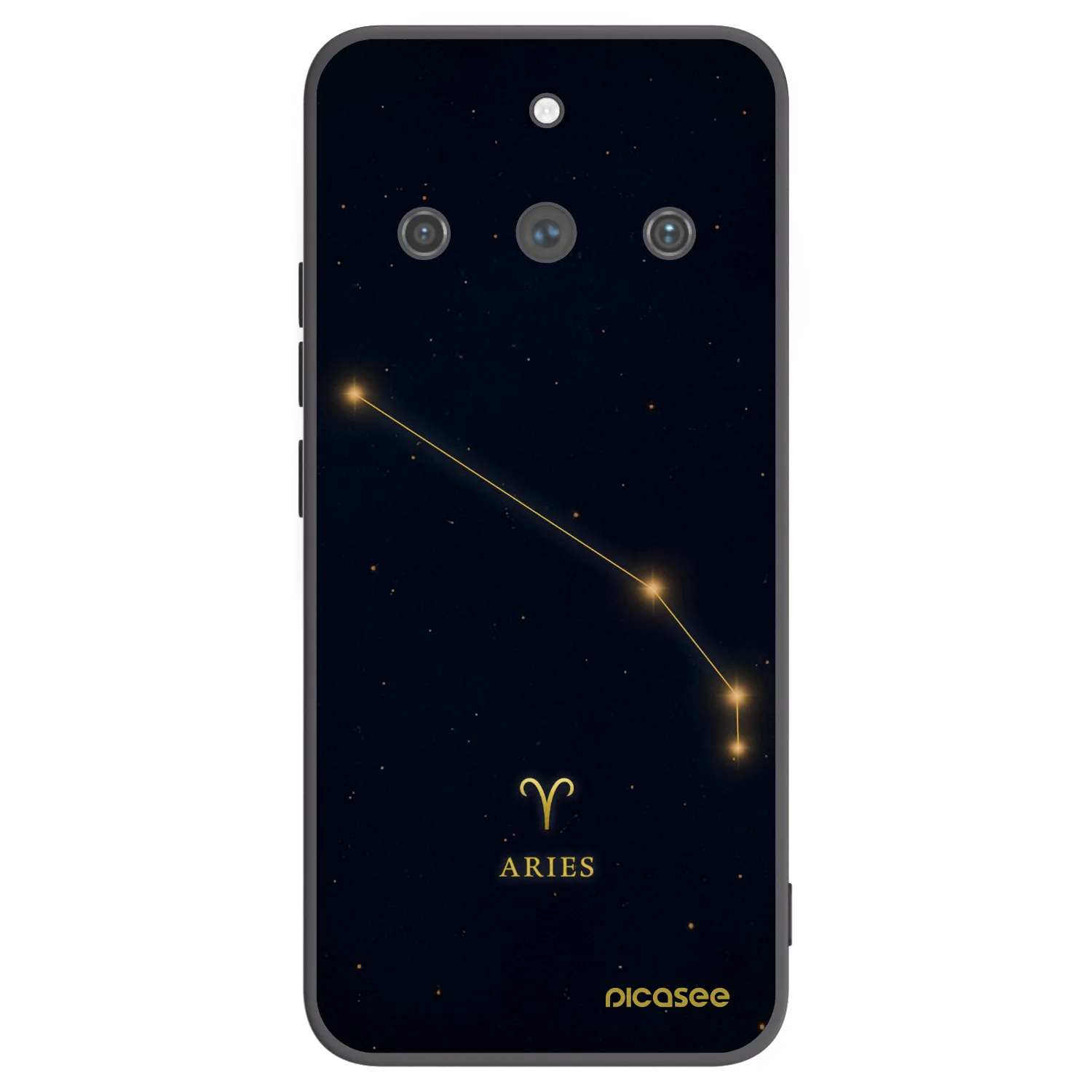 Picasee Realme 11 Pro+ Hülle - Schwarzes Silikon - ARIES