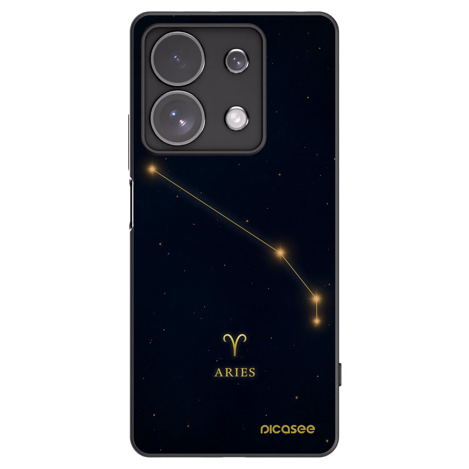 Picasee Xiaomi Redmi Note 13 Pro 4G Hülle - Schwarzes Silikon - ARIES