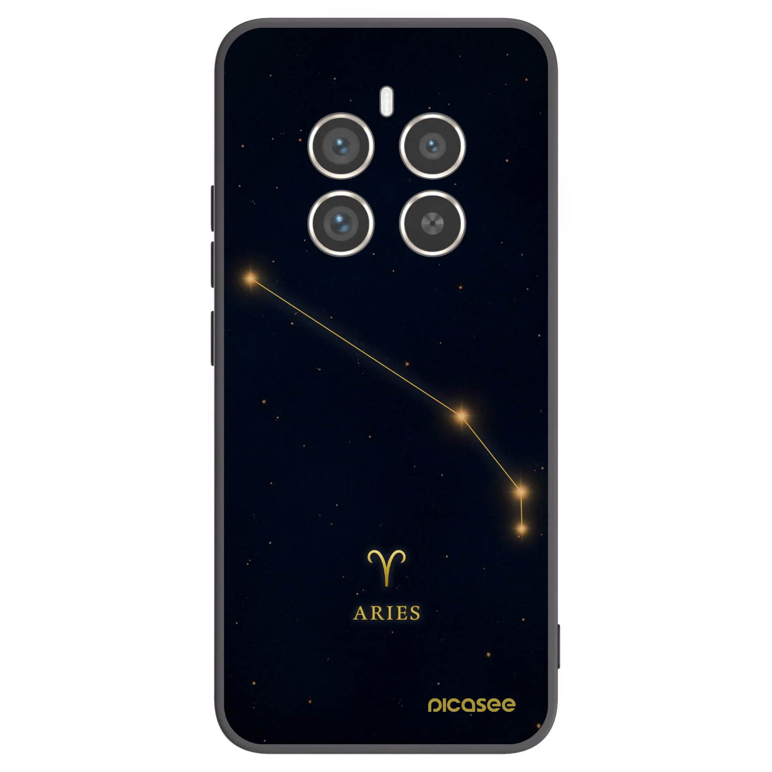 Picasee Realme 12 Pro 5G Hülle - Schwarzes Silikon - ARIES