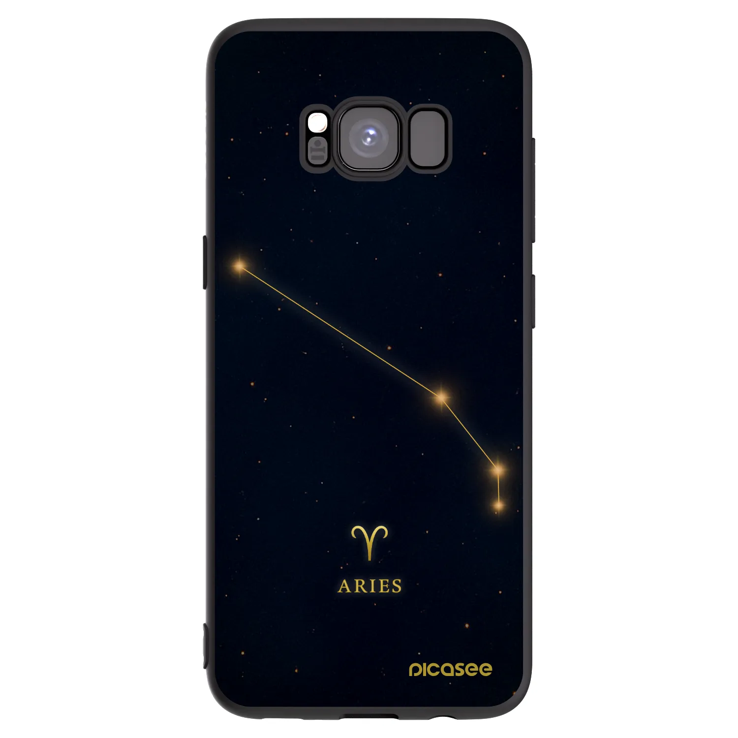Picasee Samsung Galaxy S8 G950F Hülle - Schwarzes Silikon - ARIES