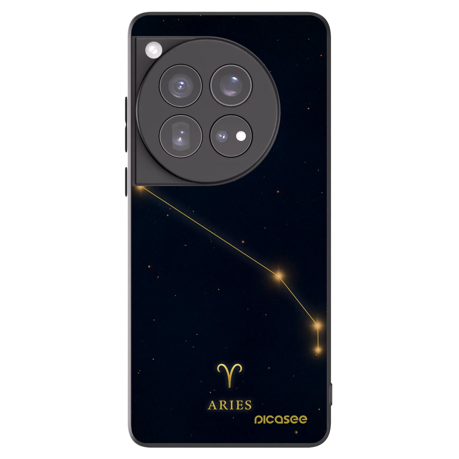 Picasee OnePlus 12 5G Hülle - Schwarzes Silikon - ARIES