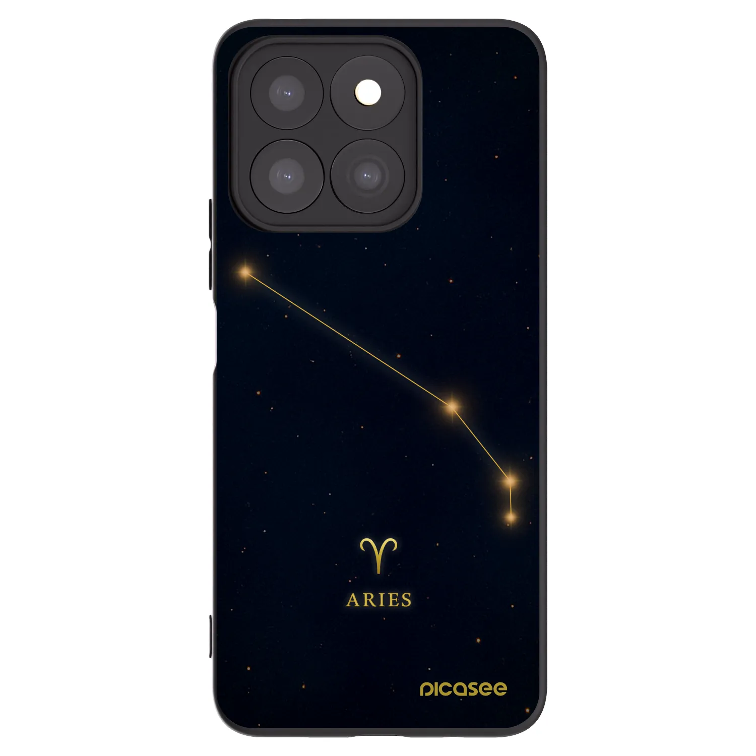 Picasee Honor X8c Hülle - Schwarzes Silikon - ARIES