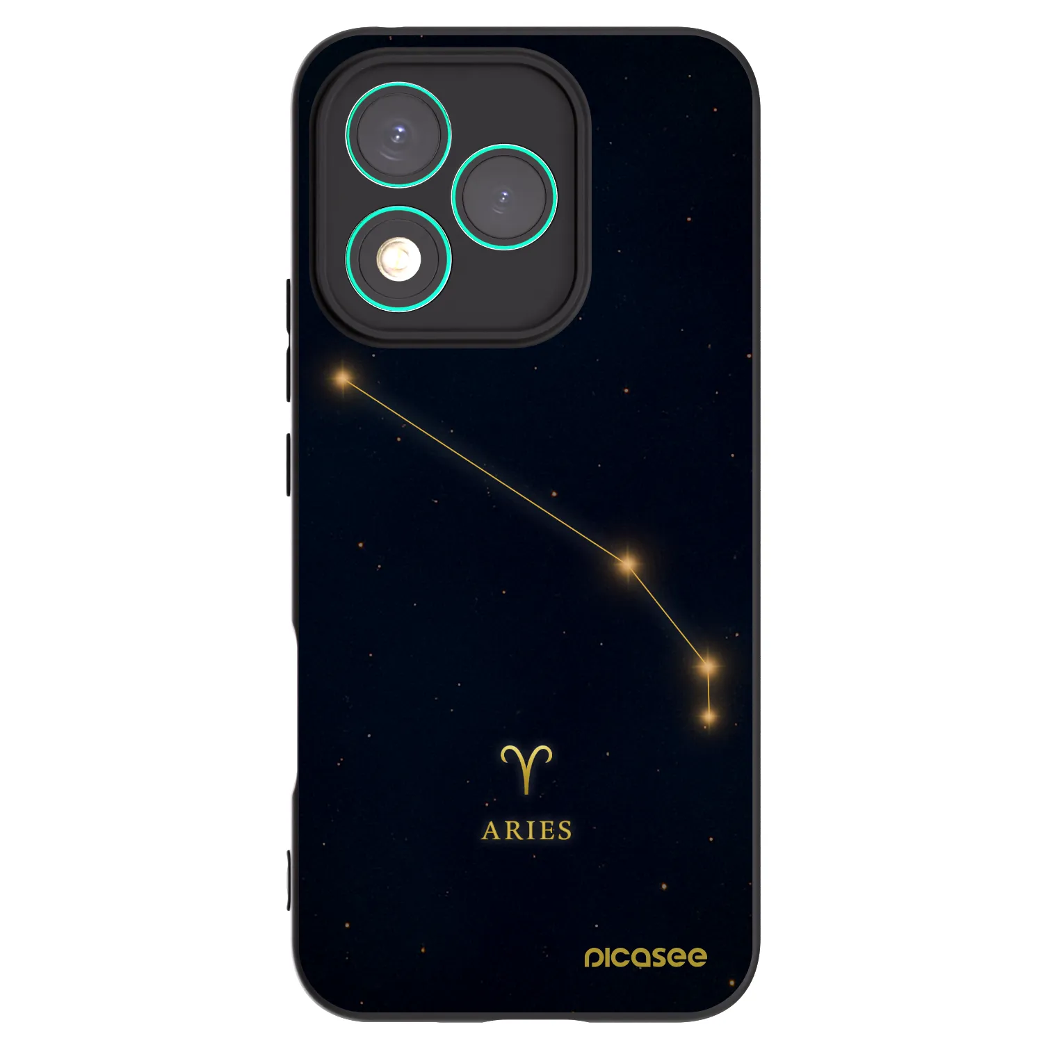 Picasee Honor 400 Lite 5G Hülle - Schwarzes Silikon - ARIES
