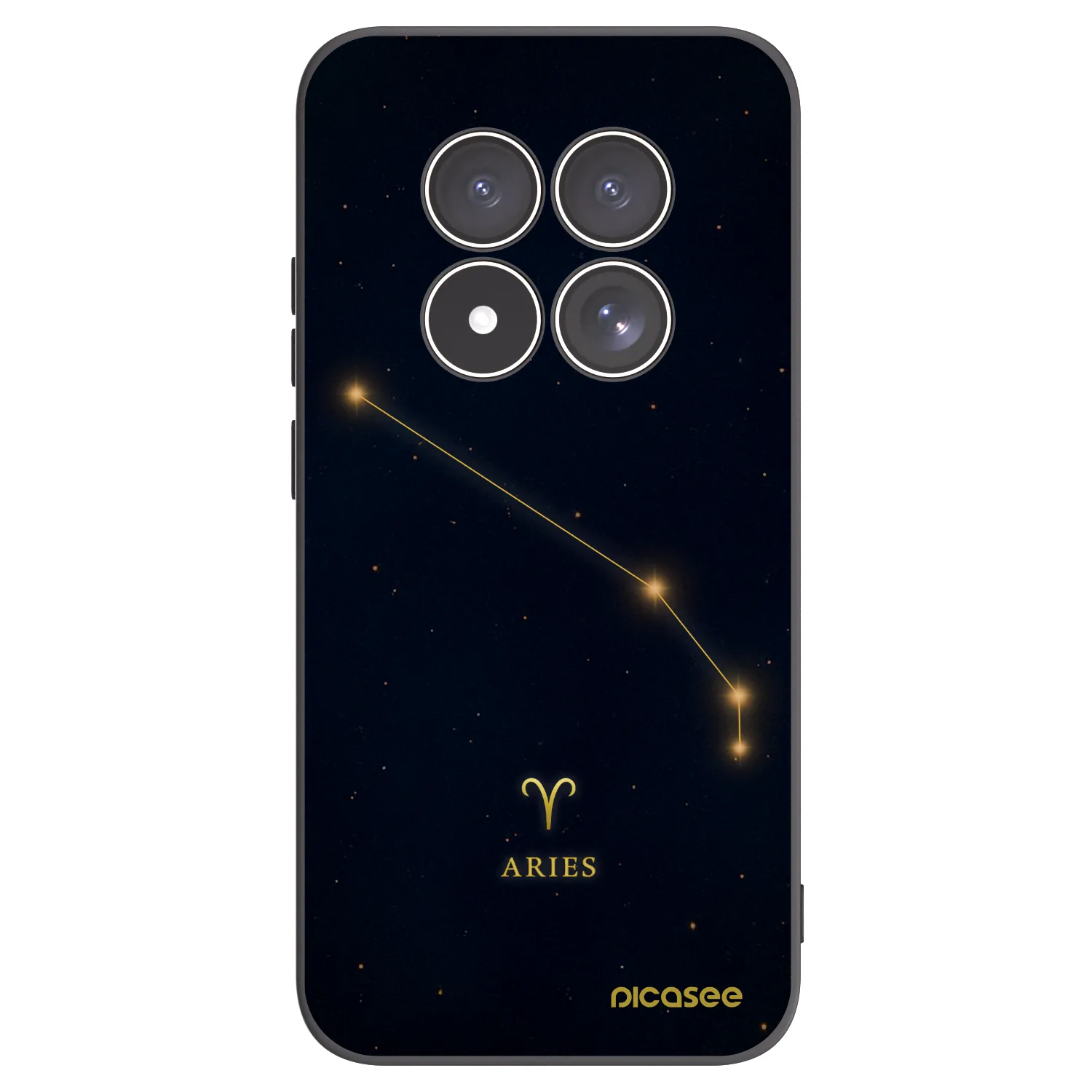 Picasee Xiaomi Redmi Note 15 Pro 4G Hülle - Schwarzes Silikon - ARIES